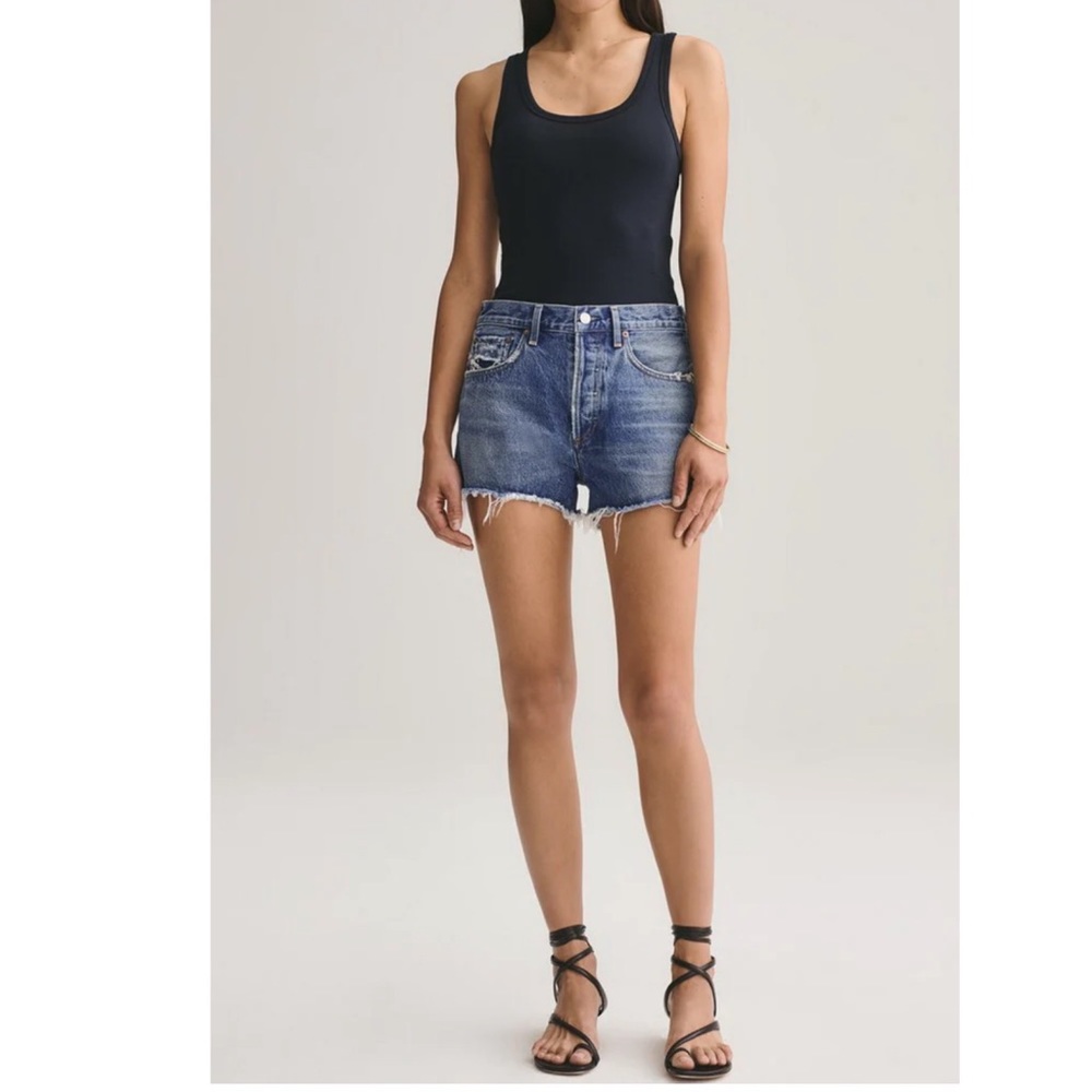 AGOLDE Parker Vintage Cut Off Denim Jean Shorts 26 - Picture 1 of 7